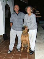 Carlo mit Ehefrau Lucia und Hund Pascha
